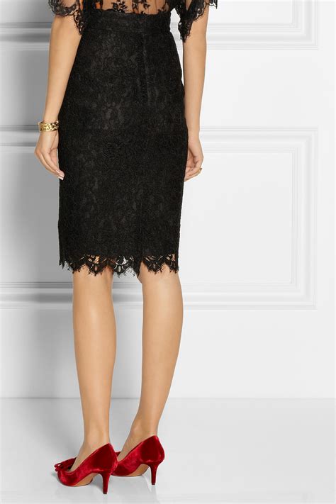 dolce gabbana black skirt|dolce and gabbana lace skirt.